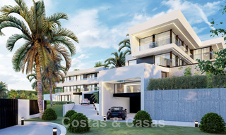 New! 2 modernist luxury villas for sale, nestled in a green area, with panoramic sea views east of Marbella centre 48108 
