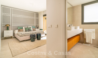 Superb show home for sale in a new development comprising semi-detached villas with sea views in a luxury resort Mijas, Costa del Sol 48574 