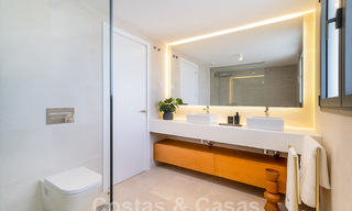 Superb show home for sale in a new development comprising semi-detached villas with sea views in a luxury resort Mijas, Costa del Sol 48586 