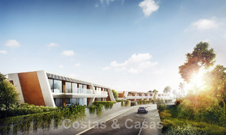 Superb show home for sale in a new development comprising semi-detached villas with sea views in a luxury resort Mijas, Costa del Sol 48600 