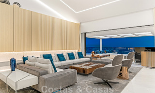 Move-in ready, modern, ultra-luxurious penthouse for sale, frontline beach, with open sea views, between Marbella and Estepona 48230 