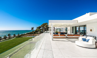 Move-in ready, modern, ultra-luxurious penthouse for sale, frontline beach, with open sea views, between Marbella and Estepona 48245 