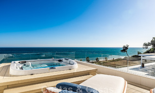 Move-in ready, modern, ultra-luxurious penthouse for sale, frontline beach, with open sea views, between Marbella and Estepona 48252 