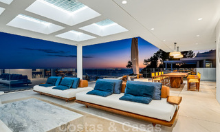 Move-in ready, modern, ultra-luxurious penthouse for sale, frontline beach, with open sea views, between Marbella and Estepona 48261 