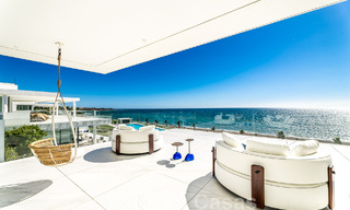Move-in ready, modern, ultra-luxurious penthouse for sale, frontline beach, with open sea views, between Marbella and Estepona 48281 