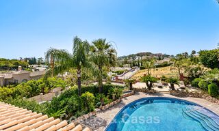 Traditional and luxurious Andalusian-style country house for sale with sea views in the heart of the golf valley of Nueva Andalucia, Marbella 49209 