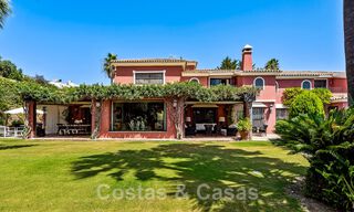 Traditional and luxurious Andalusian-style country house for sale with sea views in the heart of the golf valley of Nueva Andalucia, Marbella 49213 