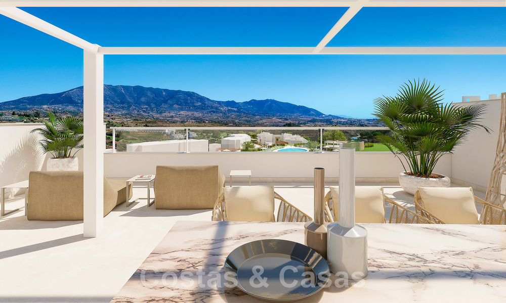 Modern golf apartments for sale situated in an exclusive golf resort in Mijas, Costa del Sol 49178