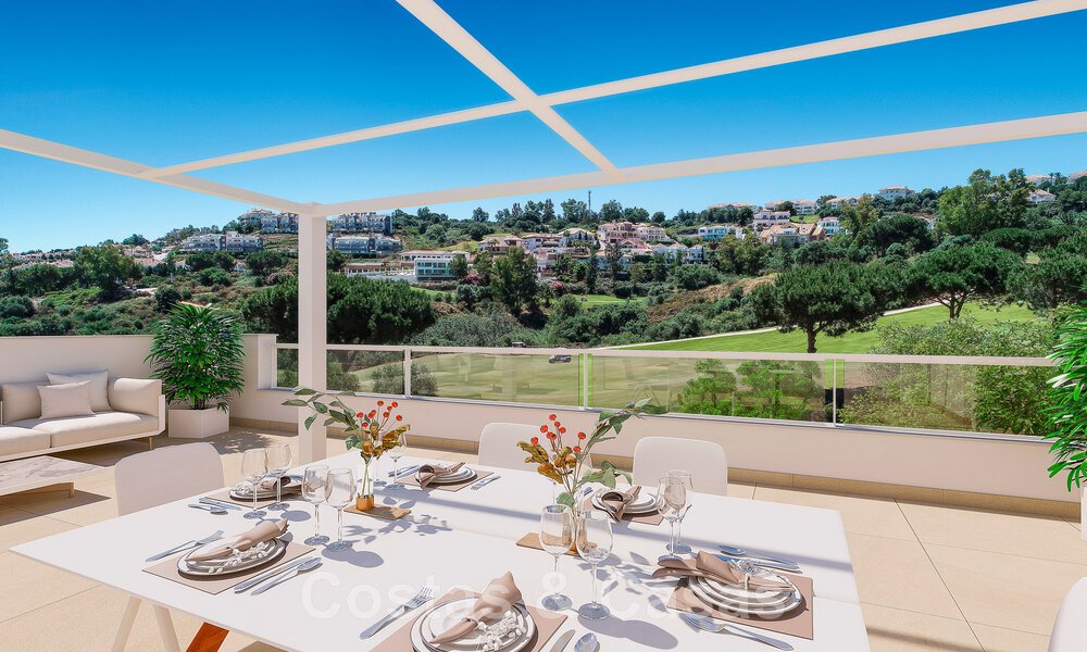 Modern golf apartments for sale situated in an exclusive golf resort in Mijas, Costa del Sol 49179