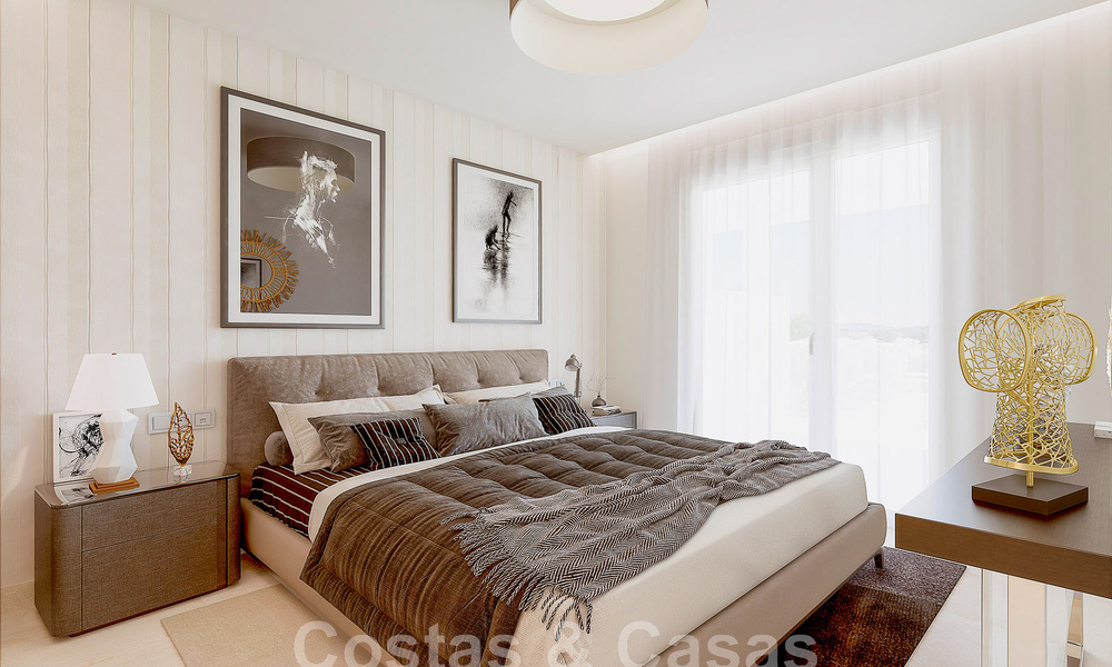 Modern golf apartments for sale situated in an exclusive golf resort in Mijas, Costa del Sol 49184