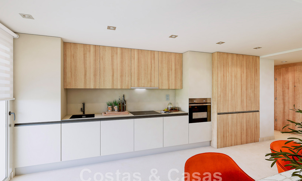 Modern golf apartments for sale situated in an exclusive golf resort in Mijas, Costa del Sol 49188