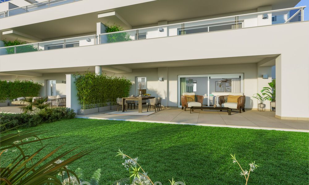 Modern golf apartments for sale situated in an exclusive golf resort in Mijas, Costa del Sol 49200