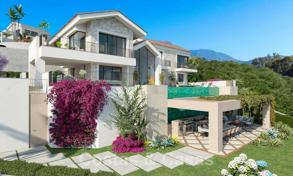 Mediterranean luxury villa for sale with sea views in prestigious gated community in La Quinta in Benahavis - Marbella 49230