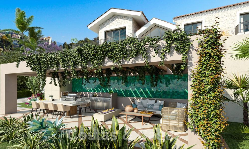 Mediterranean luxury villa for sale with sea views in prestigious gated community in La Quinta in Benahavis - Marbella 49231