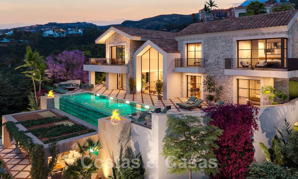 Mediterranean luxury villa for sale with sea views in prestigious gated community in La Quinta in Benahavis - Marbella 49232