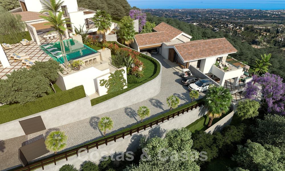 Mediterranean luxury villa for sale with sea views in prestigious gated community in La Quinta in Benahavis - Marbella 49234