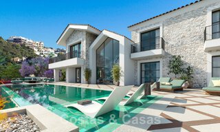 Mediterranean luxury villa for sale with sea views in prestigious gated community in La Quinta in Benahavis - Marbella 49235 