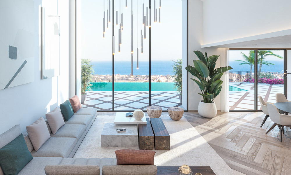 Mediterranean luxury villa for sale with sea views in prestigious gated community in La Quinta in Benahavis - Marbella 49242