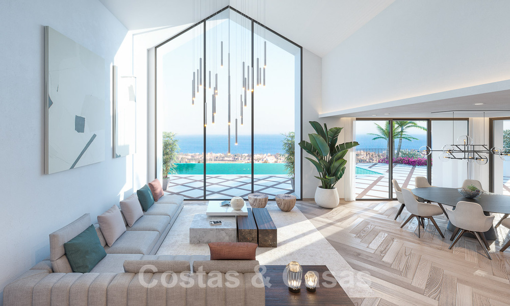 Mediterranean luxury villa for sale with sea views in prestigious gated community in La Quinta in Benahavis - Marbella 49246