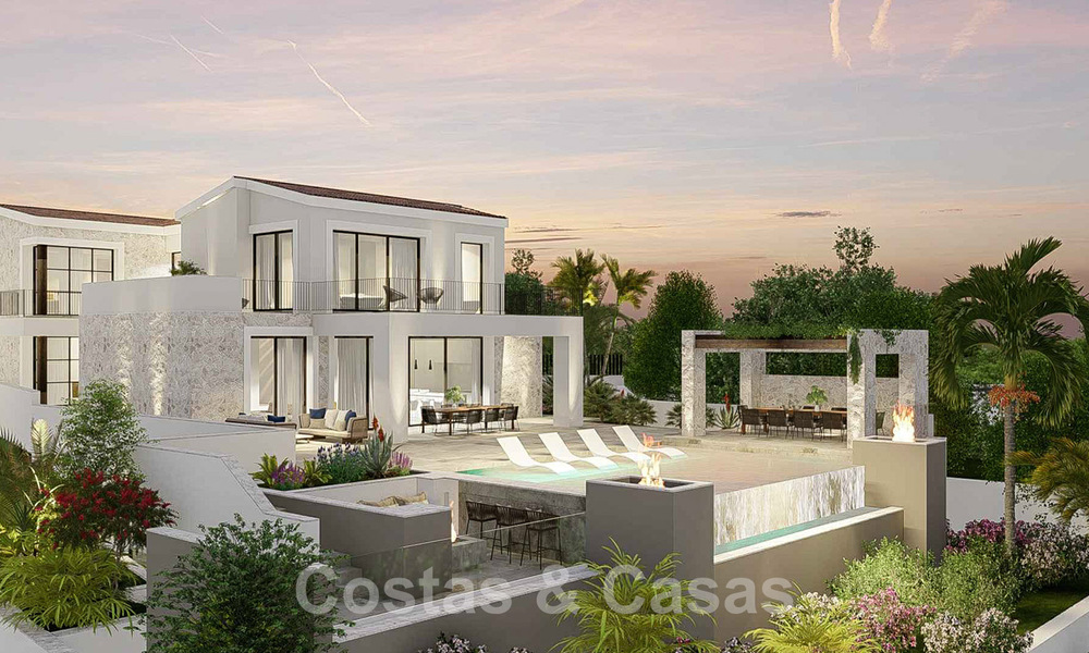 Exclusive luxury villa for sale with spacious outdoor areas and stunning views of the Mediterranean Sea in the hills of Benahavis - Marbella 49331