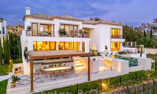 Spacious luxury villa for sale with stunning sea views in a prominent gated community in La Quinta in Benahavis - Marbella 63874 