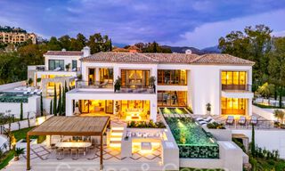 Spacious luxury villa for sale with stunning sea views in a prominent gated community in La Quinta in Benahavis - Marbella 63876 