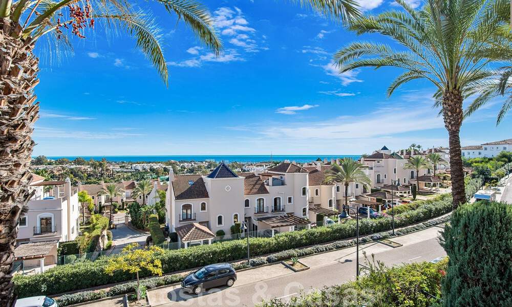 Modern refurbished apartment for sale, with sea views in gated complex on the New Golden Mile between Marbella and Estepona 49523