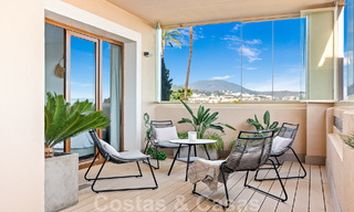 Modern refurbished apartment for sale, with sea views in gated complex on the New Golden Mile between Marbella and Estepona 49534 