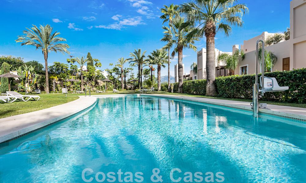 Modern refurbished apartment for sale, with sea views in gated complex on the New Golden Mile between Marbella and Estepona 49550