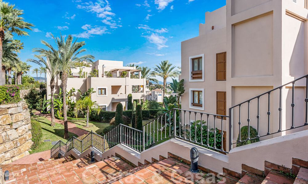 Modern refurbished apartment for sale, with sea views in gated complex on the New Golden Mile between Marbella and Estepona 49553