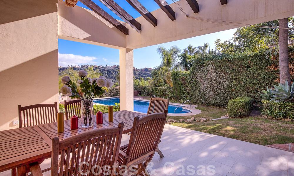 Detached Andalusian villa for sale with great potential, located in a high position surrounded by golf courses in Benahavis - Marbella 49601