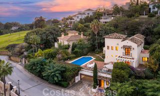 Detached Andalusian villa for sale with great potential, located in a high position surrounded by golf courses in Benahavis - Marbella 49620 