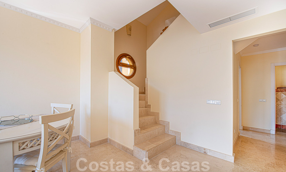 Spacious duplex penthouse for sale with sea views, close to all amenities on the Golden Mile in Marbella 49623