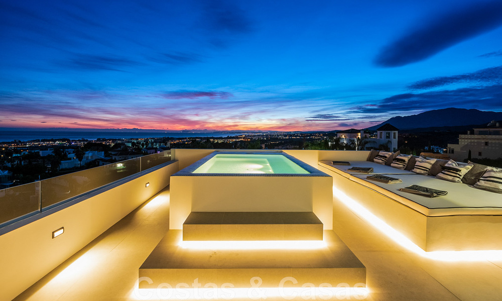 Exclusive designer villa with panoramic sea views for sale in the a five-star golf resort in Marbella - Benahavis 48828