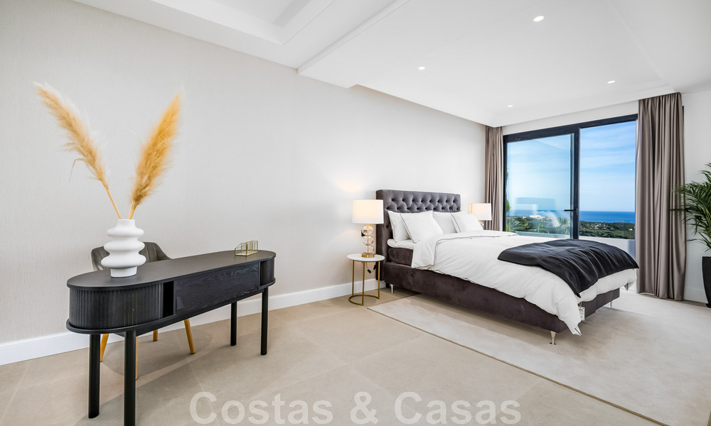 Exclusive designer villa with panoramic sea views for sale in the a five-star golf resort in Marbella - Benahavis 48890