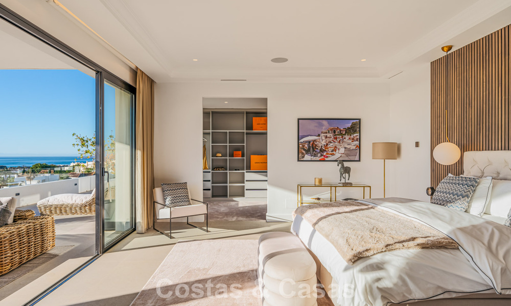 Exclusive designer villa with panoramic sea views for sale in the a five-star golf resort in Marbella - Benahavis 74781