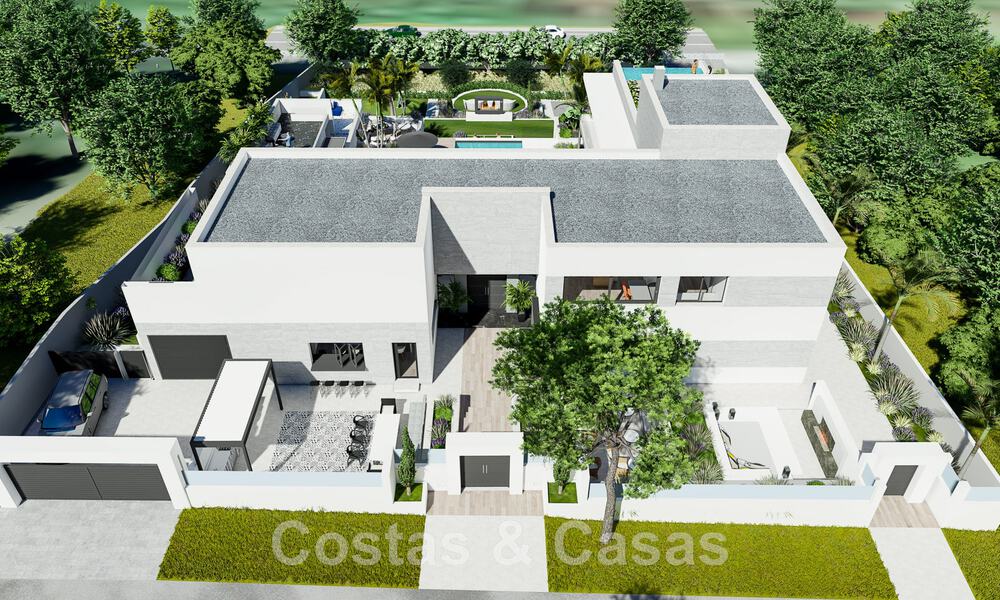 Plot + project of a sophisticated villa for sale situated in the very exclusive, gated community of Sotogrande, Costa del Sol 49011