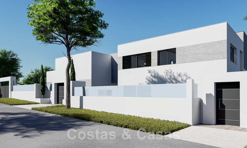 Plot + project of a sophisticated villa for sale situated in the very exclusive, gated community of Sotogrande, Costa del Sol 49018