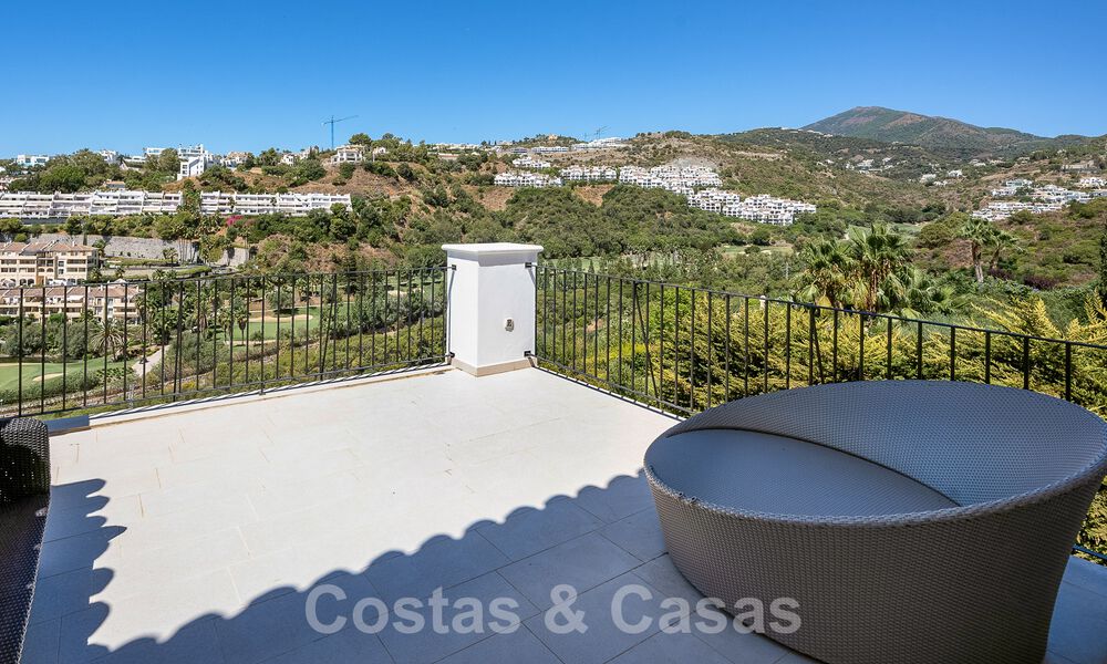 Elegant, Spanish luxury villa for sale with a private tennis court in a gated residential area in La Quinta, Benahavis - Marbella 50426