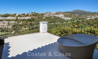Elegant, Spanish luxury villa for sale with a private tennis court in a gated residential area in La Quinta, Benahavis - Marbella 50426 
