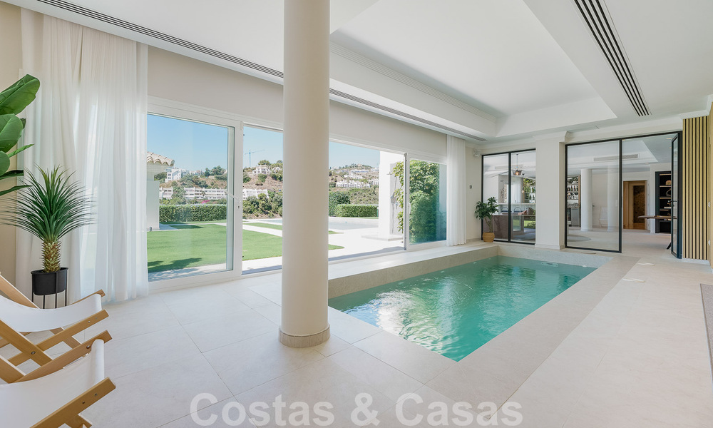 Elegant, Spanish luxury villa for sale with a private tennis court in a gated residential area in La Quinta, Benahavis - Marbella 50442