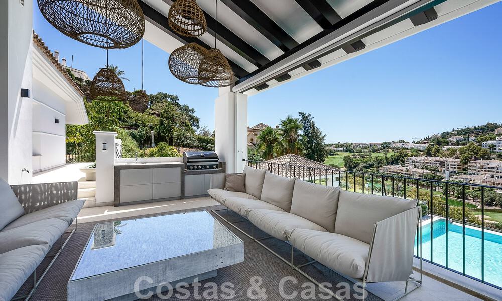 Elegant, Spanish luxury villa for sale with a private tennis court in a gated residential area in La Quinta, Benahavis - Marbella 50453