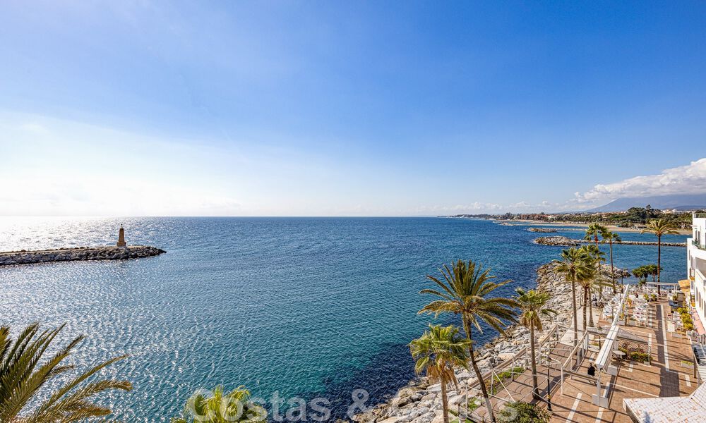 Gigantic duplex penthouse for sale with breath-taking sea views on frontline beach in Puerto Banus' marina, Marbella 49108