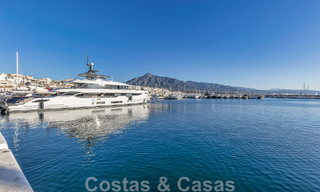 Gigantic duplex penthouse for sale with breath-taking sea views on frontline beach in Puerto Banus' marina, Marbella 49125 