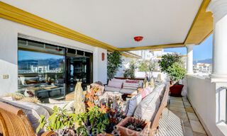 Gigantic duplex penthouse for sale with breath-taking sea views on frontline beach in Puerto Banus' marina, Marbella 49129 