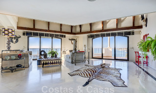 Gigantic duplex penthouse for sale with breath-taking sea views on frontline beach in Puerto Banus' marina, Marbella 49140 