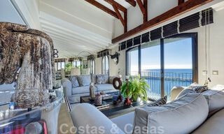 Gigantic duplex penthouse for sale with breath-taking sea views on frontline beach in Puerto Banus' marina, Marbella 49142 
