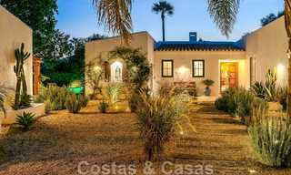 Attractive, distinctive Ibiza-style villa for sale with large separate guest house located in West Marbella 49914 