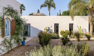 Attractive, distinctive Ibiza-style villa for sale with large separate guest house located in West Marbella 49961 