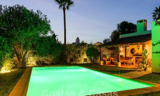 Attractive, distinctive Ibiza-style villa for sale with large separate guest house located in West Marbella 49967 